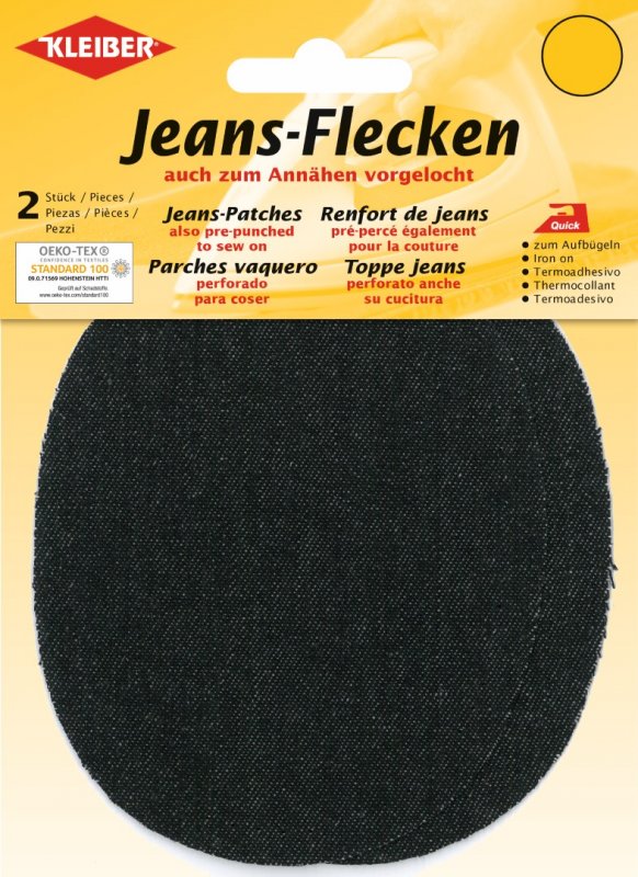 KleiberJeans-Flecken schwarz