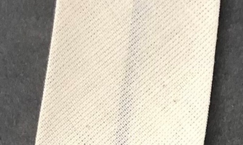 Baumwollschrägband 12mm Farbe: ecrú